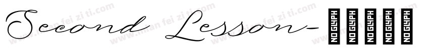 Second Lesson字体转换